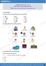 Đề thi giữa kì 2 Tiếng Anh 4 Global Success - Đề số 3